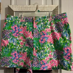 Lilly Pulitzer Colorful Floral Skort Size 12